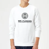 Sweat Homme Retour vers le Futur - Mr Fusion - Blanc