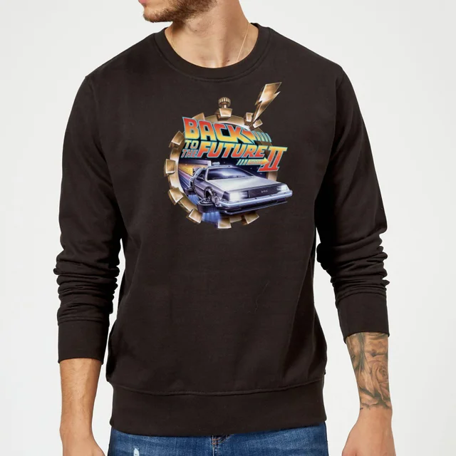 Sweat Homme Retour vers le Futur - Clockwork - Noir