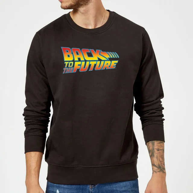 Sweat Homme Retour vers le Futur - Logo Classique - Noir