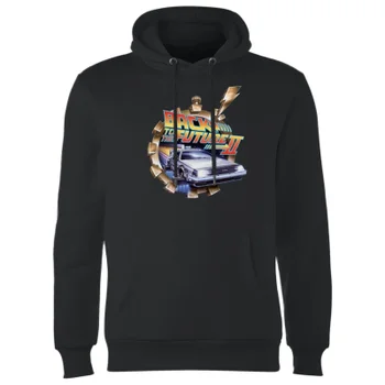 Sweat à Capuche Homme Retour vers le Futur - Clockwork - Noir