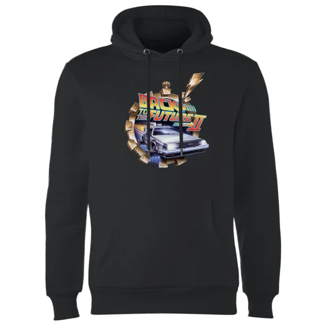 Sweat à Capuche Homme Retour vers le Futur - Clockwork - Noir