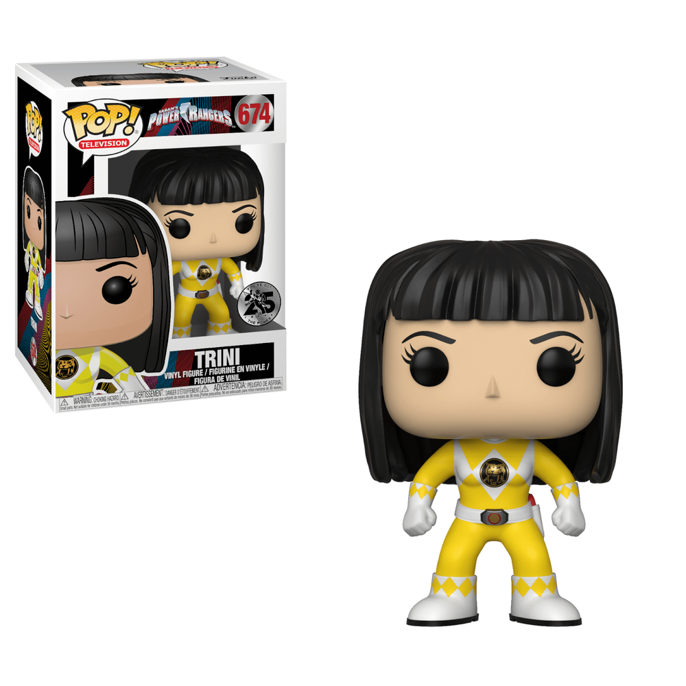 Power Rangers Ranger jaune Trini Pop! Figurine en vinyle Image 1