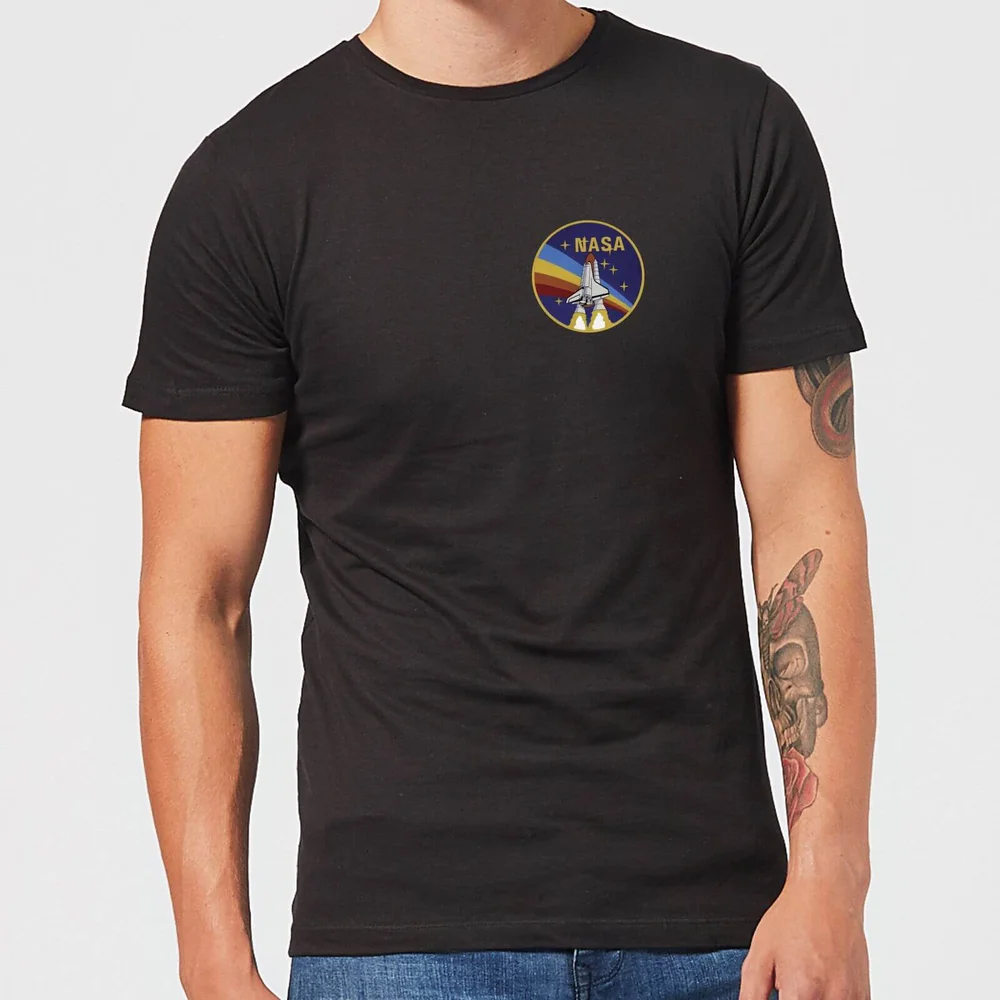 T-Shirt Homme NASA Vintage Rainbow Shuttle - Noir - 5XL Image 1