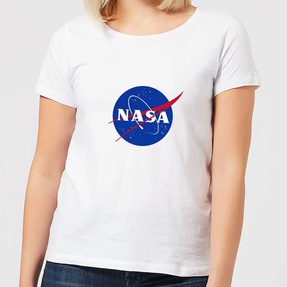 T-Shirt Femme NASA Logo Insignia - Blanc - S Image 1