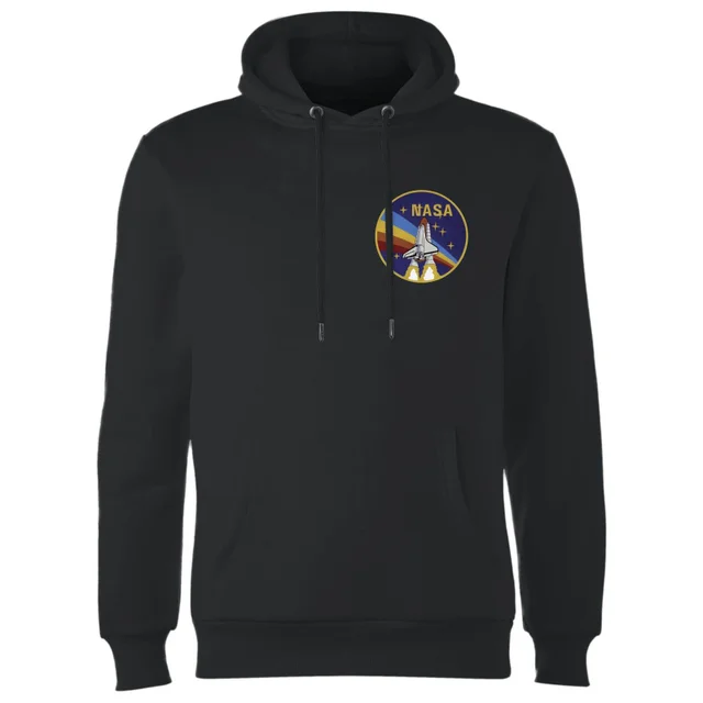 NASA Vintage Rainbow Shuttle Hoodie - Black