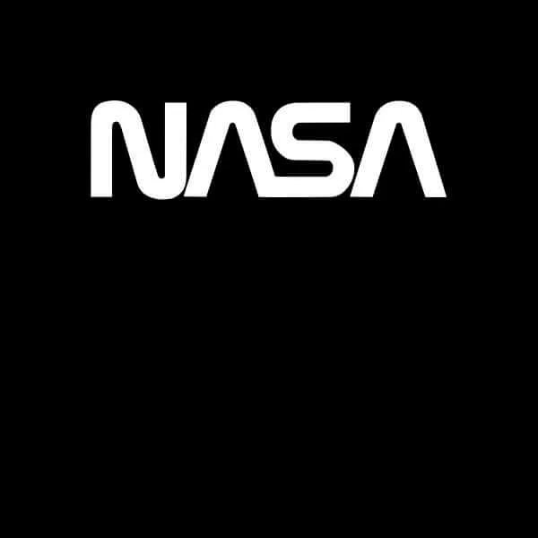 Sweat Homme Logo Worm NASA - Noir