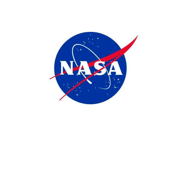 Sweat Homme Logo Insignia NASA - Blanc
