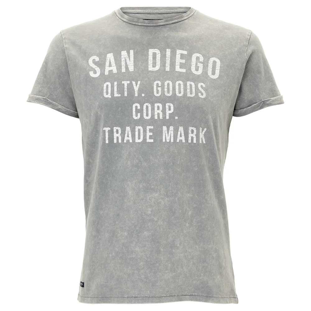 T-Shirt Homme Trademark Threadbare - Gris - S - Gris Image 1