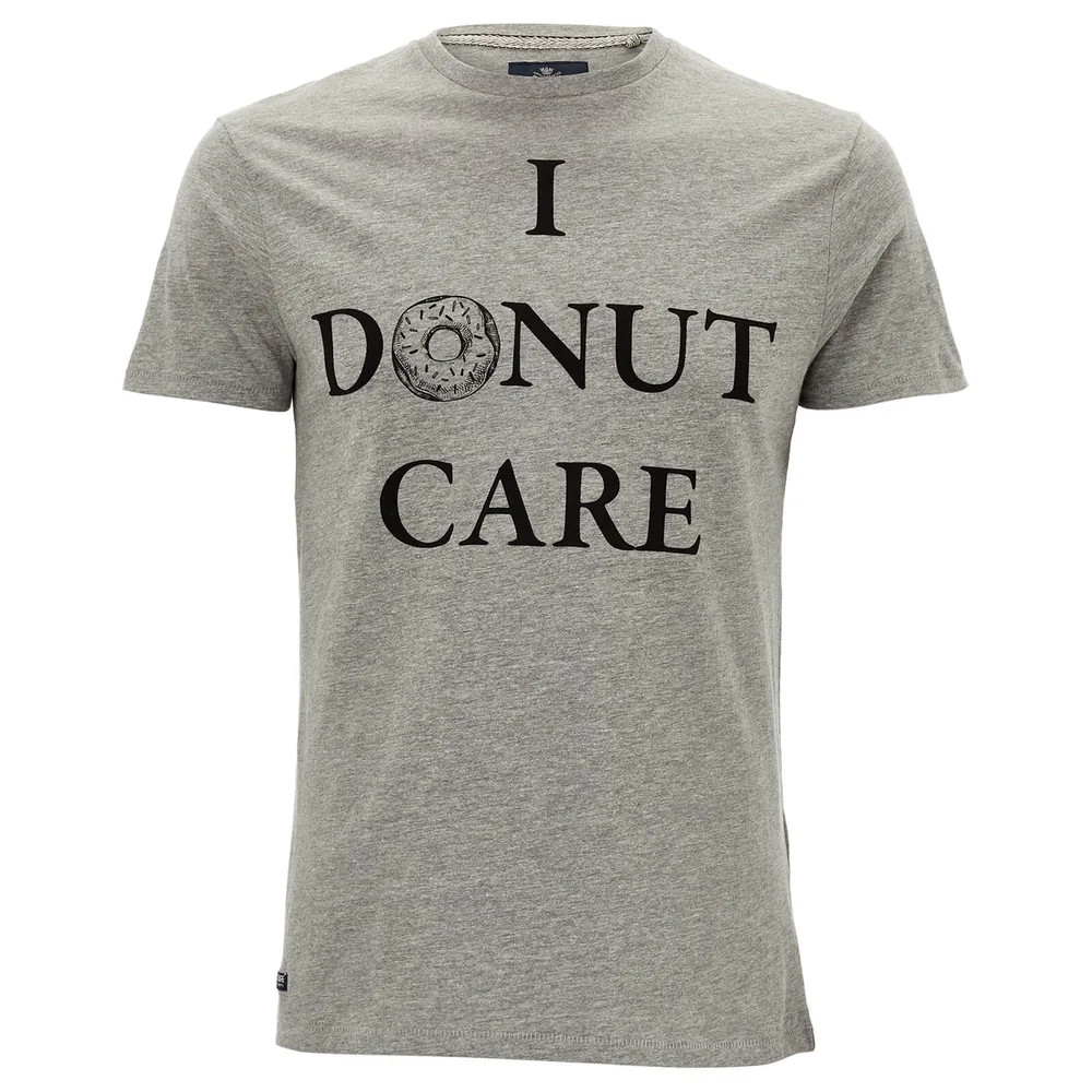 T-Shirt Homme Donut Care Threadbare - Gris Chiné - S - Gris Image 1