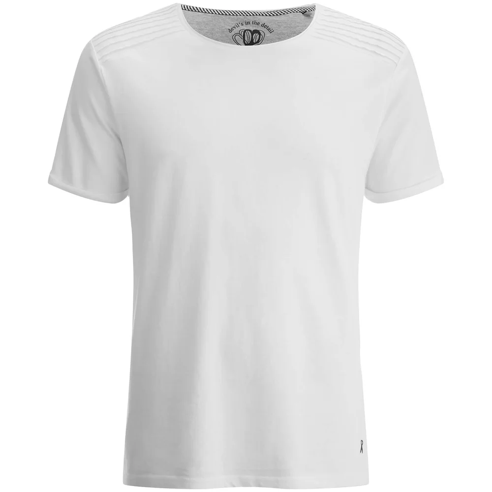 T-Shirt Homme Épaules Texturées Snatch Ringspun - Blanc - S - Blanc Image 1