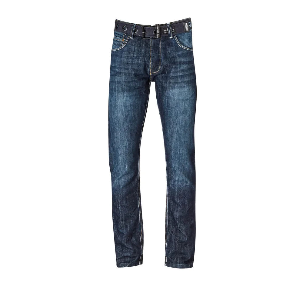 Jean Homme New Techno Crosshatch - Foncé - W30/L32 - Bleu Image 1