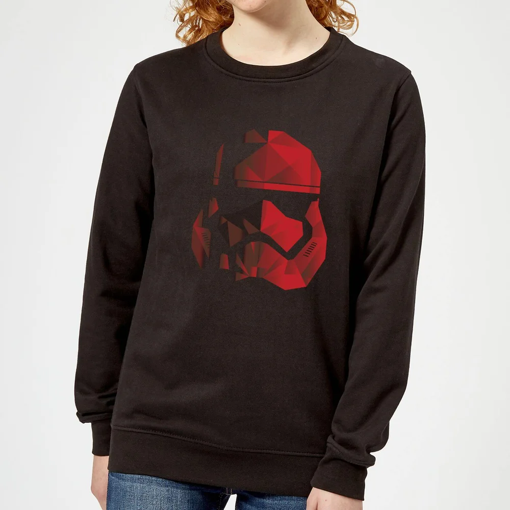 Sweat Femme Casque Stormtrooper Effet Cubiste - Star Wars - Noir - S Image 1