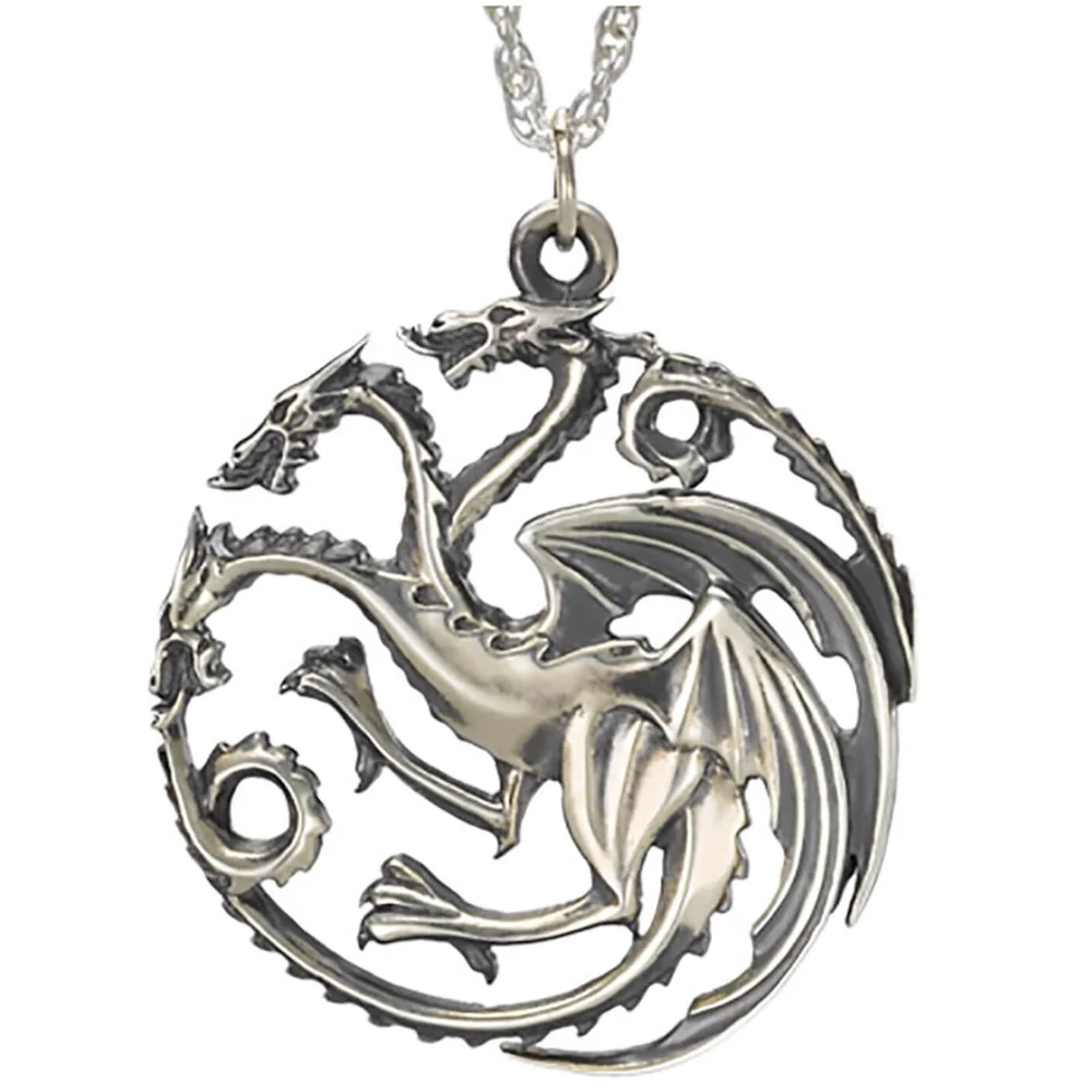 Game of Thrones Maison Targaryen Pendentif en argent Image 1