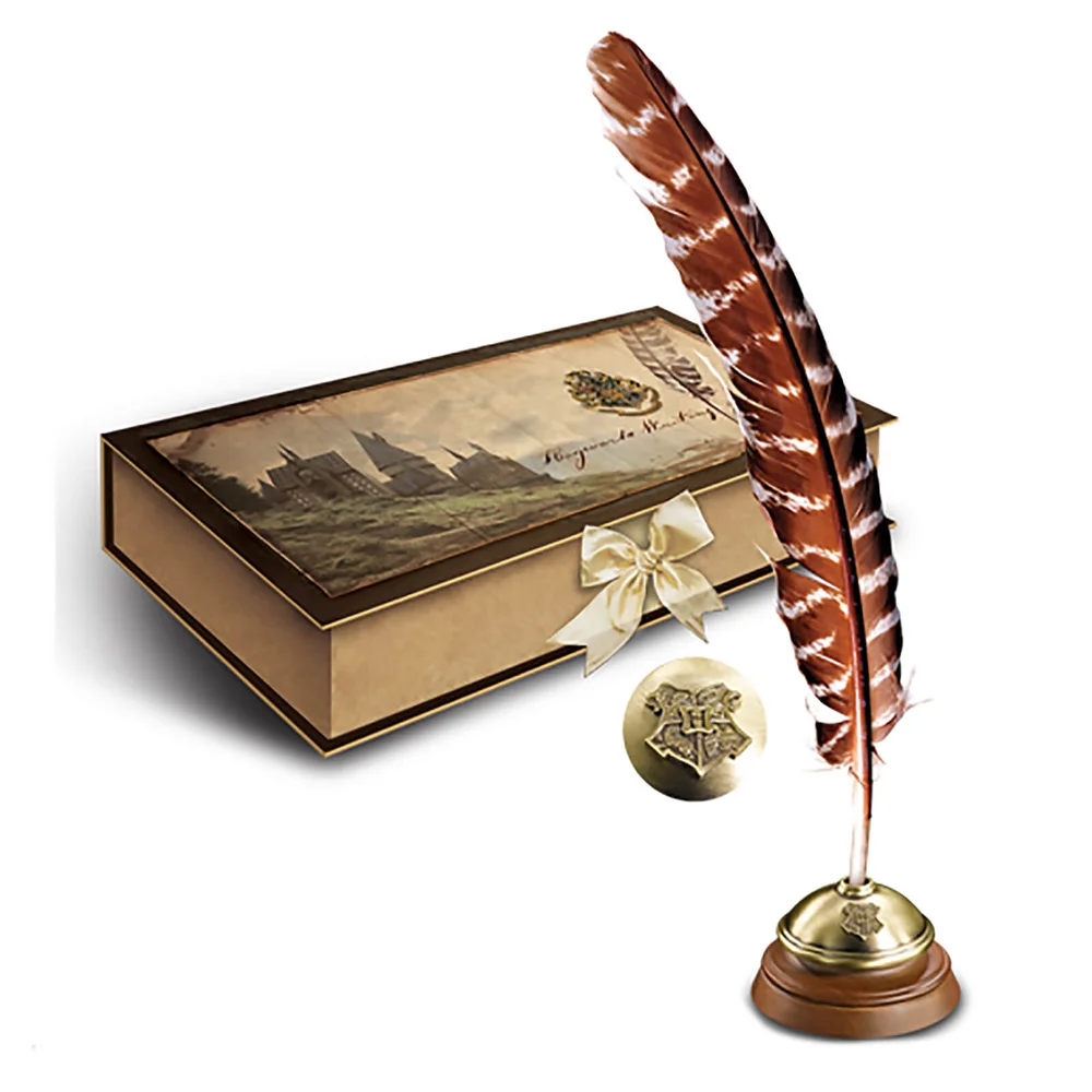 Harry Potter Hogwarts Writing Quill with Ink Pot and Ink Image 1