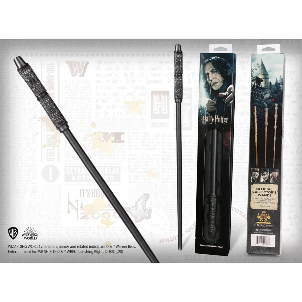 Baguette du professeur Severus Rogue de Harry Potter avec boîte à fenêtre Image 1