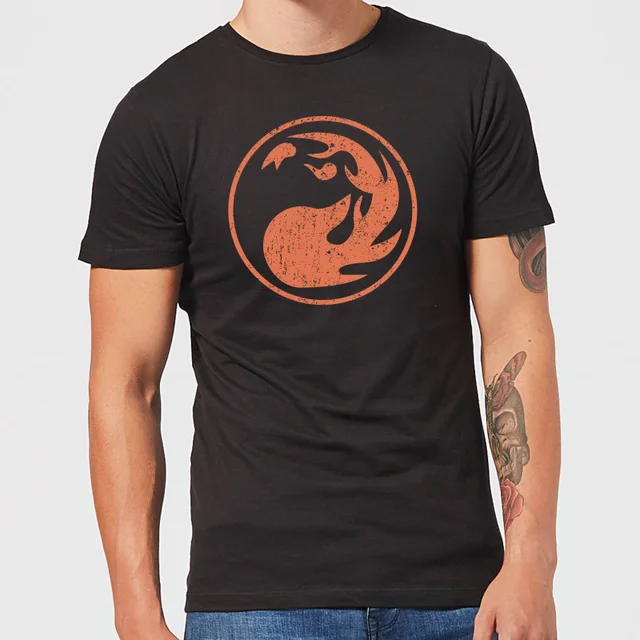 T-Shirt Homme Mana Rouge - Magic : The Gathering - Noir