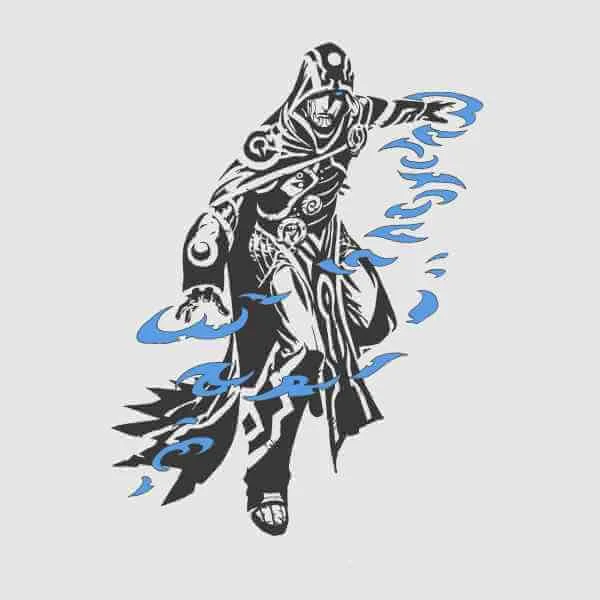 T-Shirt Homme Jace Design- Magic : The Gathering - Gris