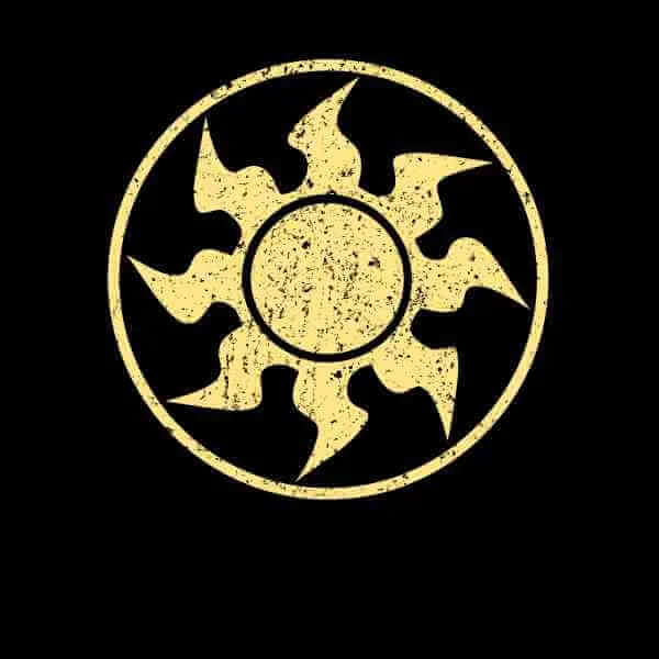 T-Shirt Homme Mana Blanc - Magic : The Gathering - Noir