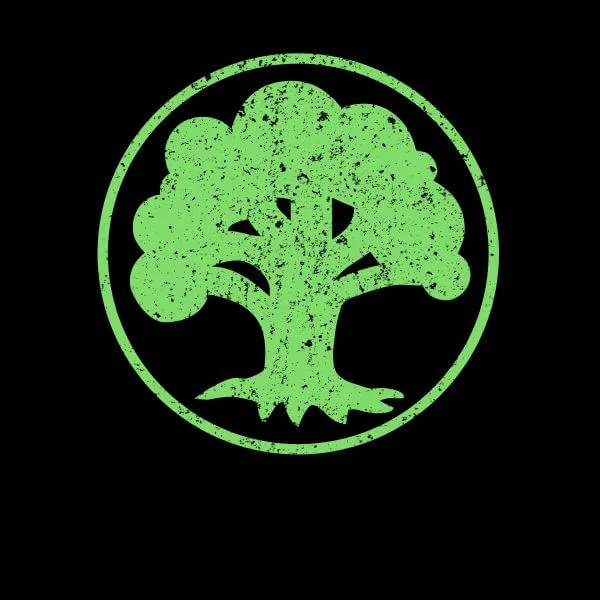 T-Shirt Femme Mana Vert - Magic : The Gathering - Noir