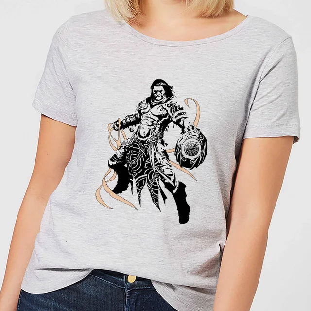 T-Shirt Femme Gideon Design- Magic : The Gathering - Gris