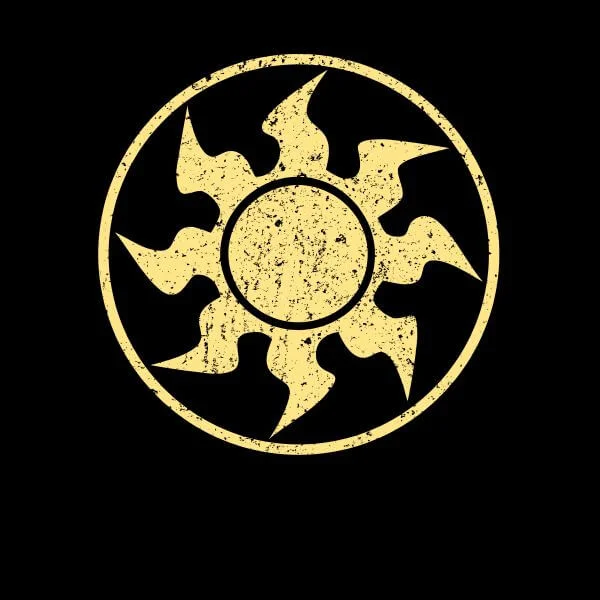 T-Shirt Femme Mana Blanc - Magic : The Gathering - Noir