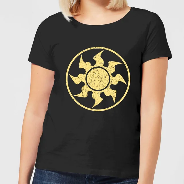 T-Shirt Femme Mana Blanc - Magic : The Gathering - Noir