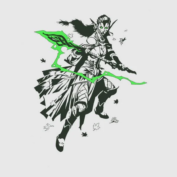 T-Shirt Femme Nissa Design - Magic : The Gathering - Gris