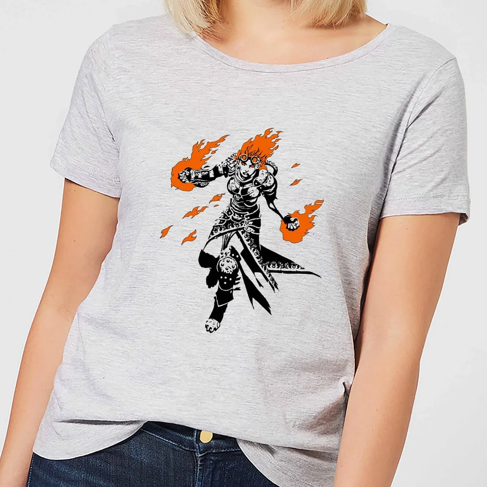 T-Shirt Femme Chandra Design - Magic : The Gathering - Gris - S Image 1