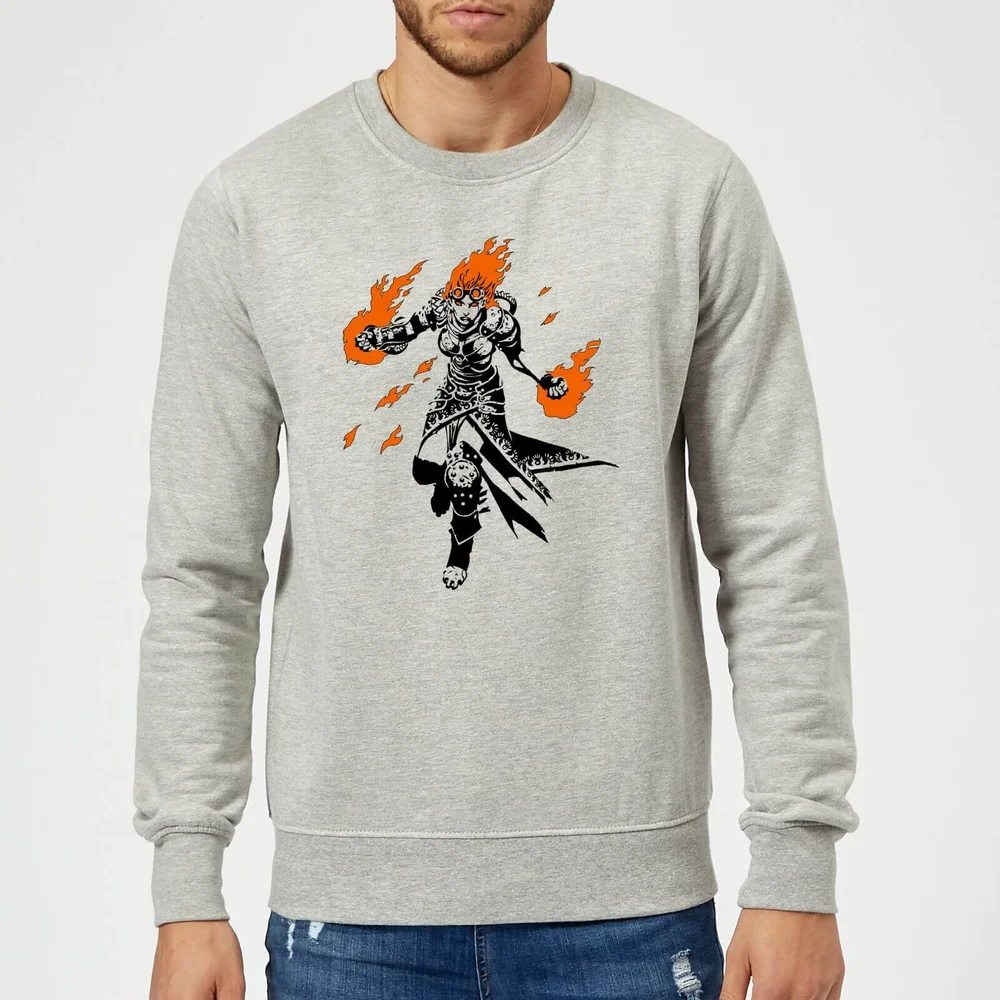 Sweat Homme Chandra Design - Magic : The Gathering - Gris - S Image 1