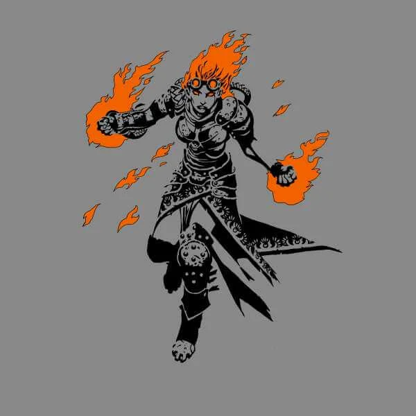 Sweat Homme Chandra Design - Magic : The Gathering - Gris