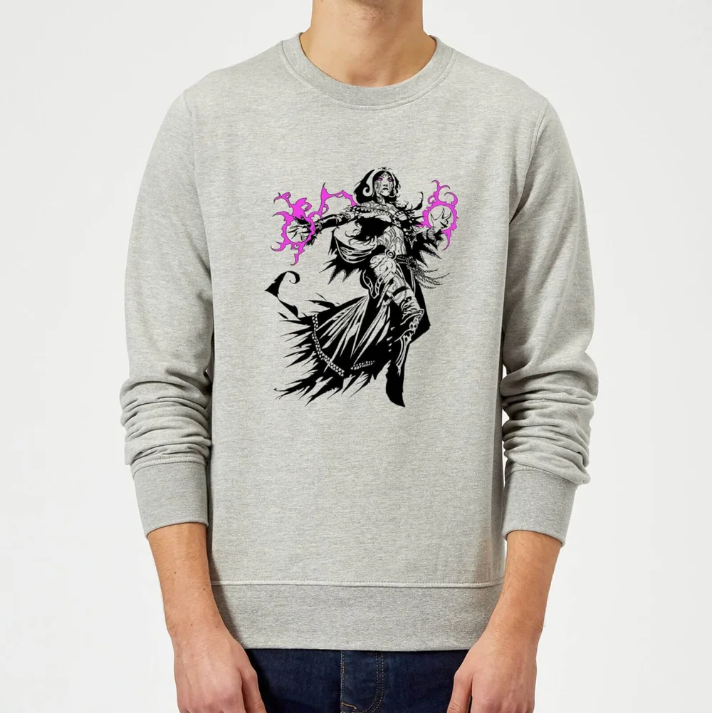 Sweat Homme Liliana Design - Magic : The Gathering - Gris - S Image 1