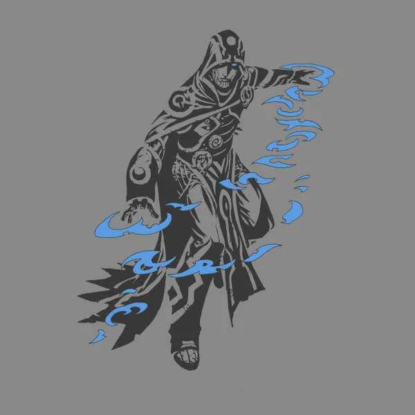 Sweat Homme Jace Design- Magic : The Gathering - Gris