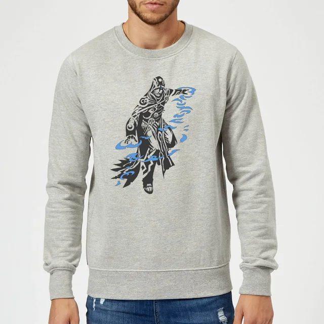 Sweat Homme Jace Design- Magic : The Gathering - Gris