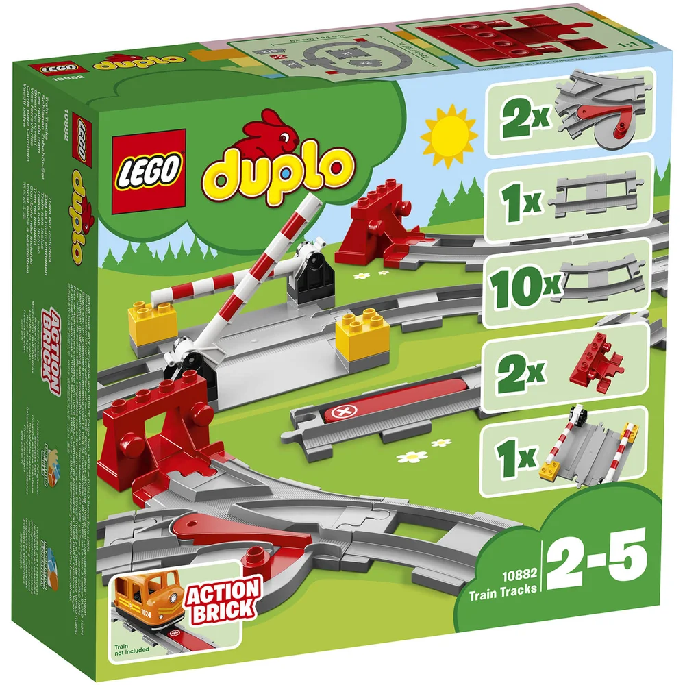 LEGO DUPLO Ma Ville Les Rails du Train, Jeu de Construction pour Enfant (10882) Image 1