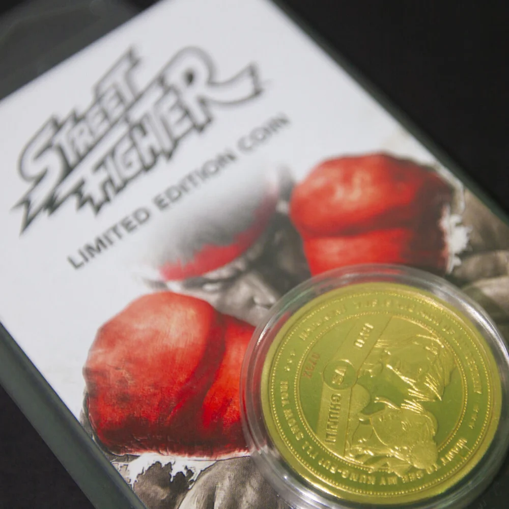 Pièce de collection du 30e anniversaire de Street Fighter : Variante or - Exclusivité Zavvi (limité à 1000 pièces) Image 1