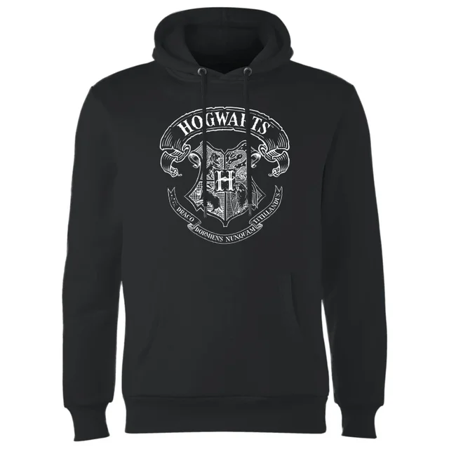 Sweat à Capuche Homme Blason Poudlard - Harry Potter - Noir