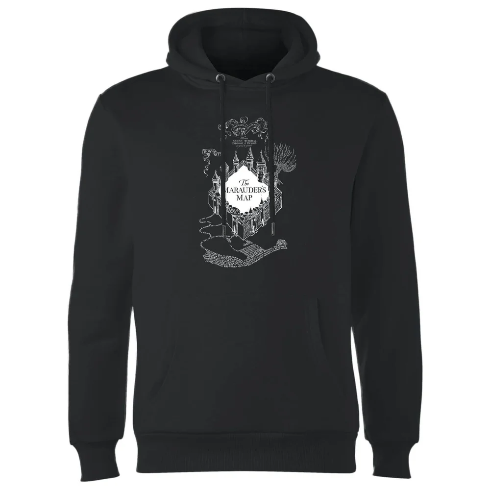 Sweat à Capuche Homme Carte du Marauder - Harry Potter - Noir - S Image 1