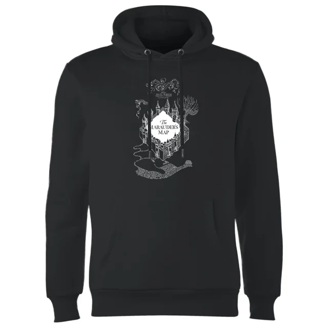 Sweat à Capuche Homme Carte du Marauder - Harry Potter - Noir