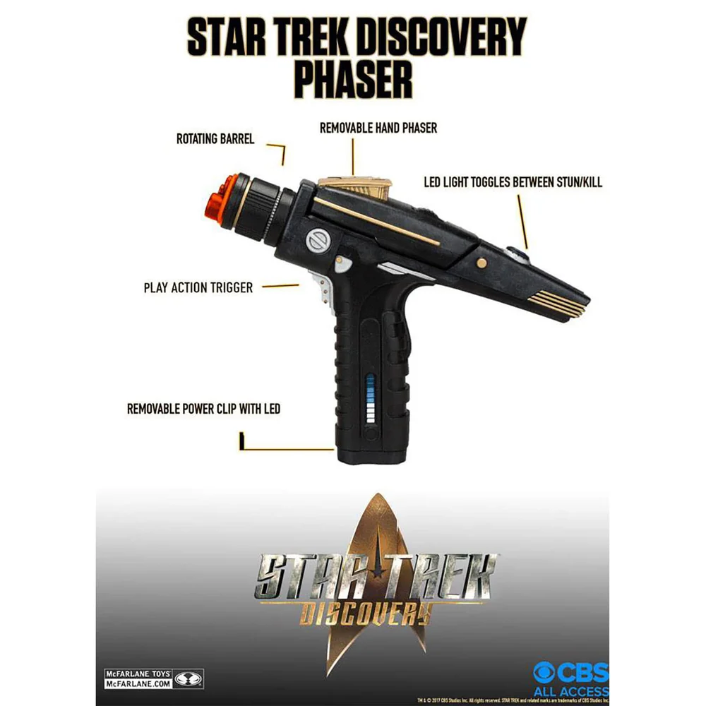 Réplique Phaser Star Trek Discovery - McFarlane Image 1