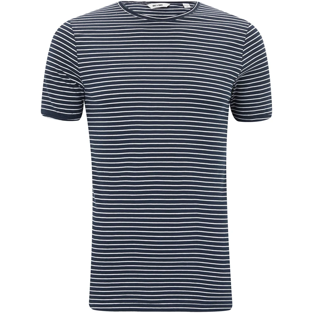 T-Shirt Homme Albert Only & Sons - Bleu Rayé - XS - Bleu Image 1