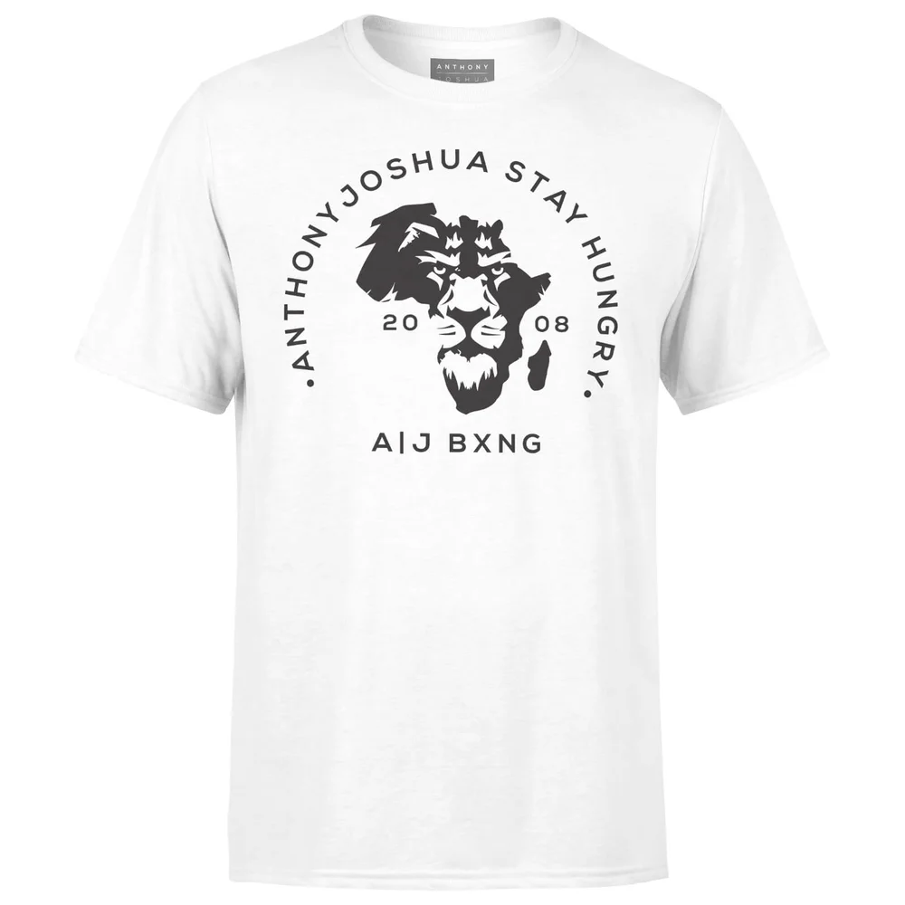 T-Shirt Homme Anthony Joshua Stay Hungry - Blanc - S - Blanc Image 1