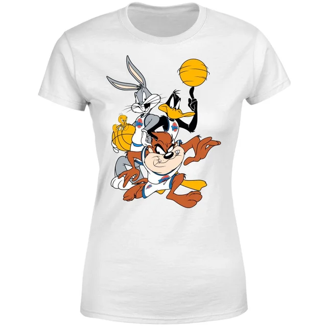 T-Shirt Femme Le Groupe Space Jam Space Jam - Blanc