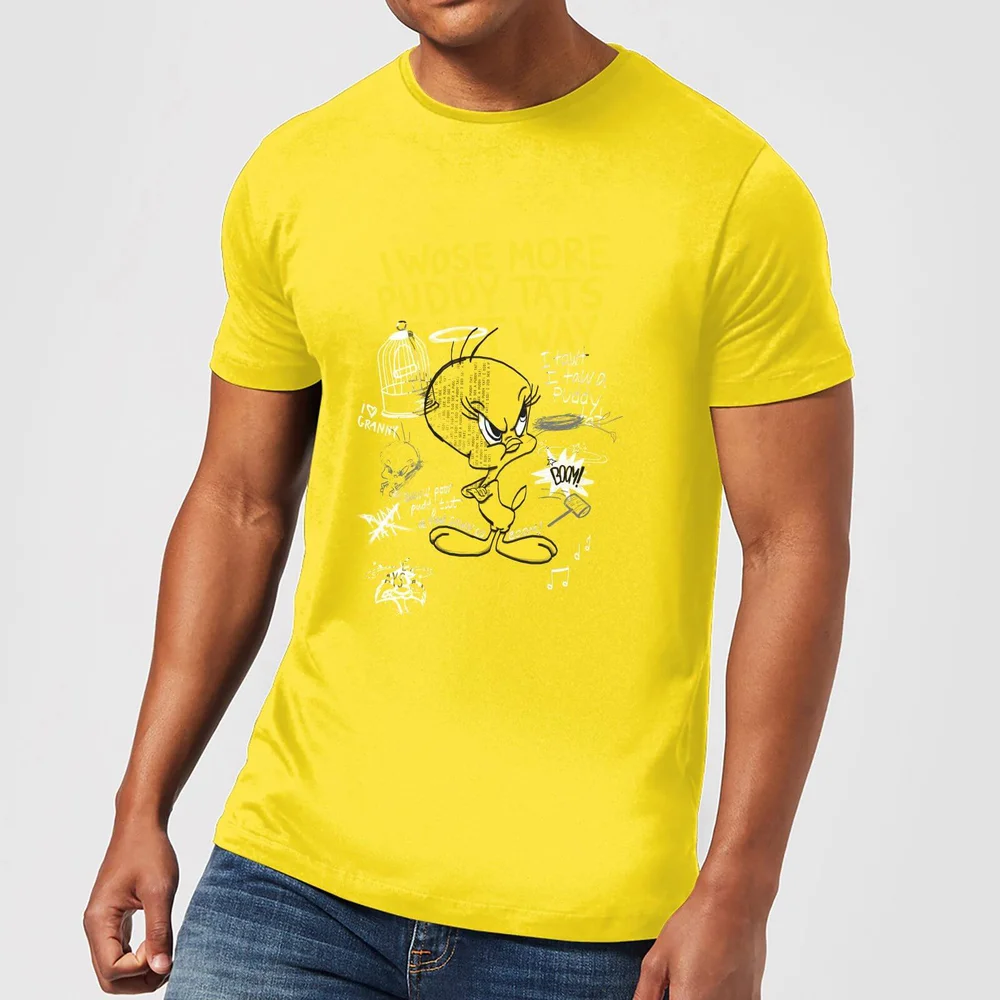 T-Shirt Homme Titi Fâché Looney Tunes - Jaune - S Image 1