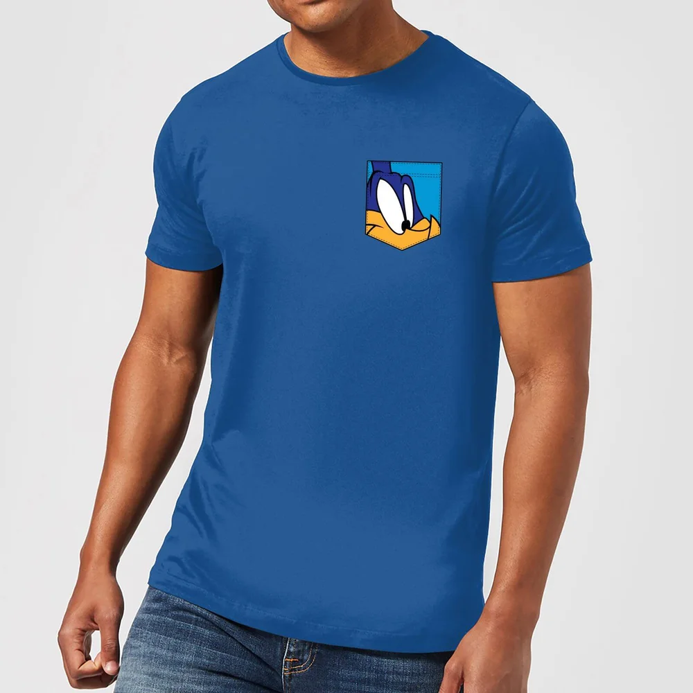T-Shirt Homme Bip Bip Fausse Poche Looney Tunes - Bleu Roi - S Image 1