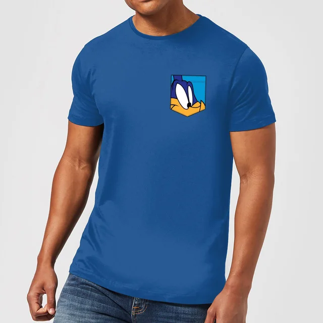 T-Shirt Homme Bip Bip Fausse Poche Looney Tunes - Bleu Roi