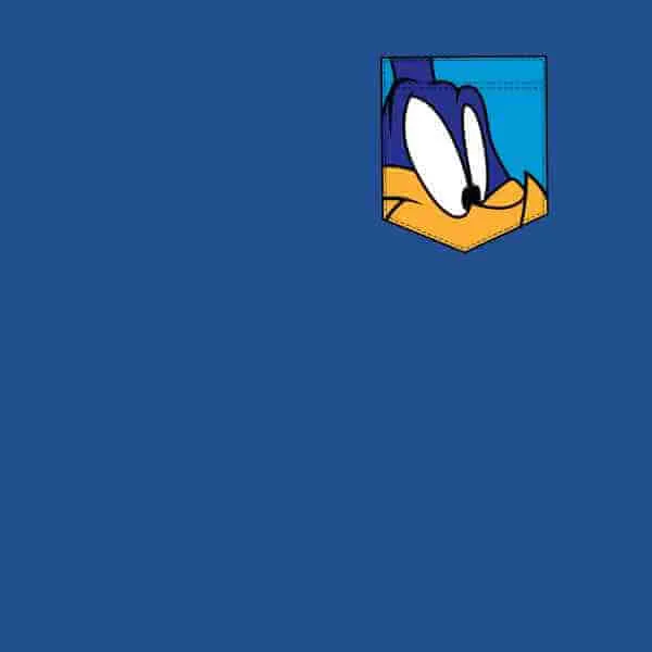 T-Shirt Homme Bip Bip Fausse Poche Looney Tunes - Bleu Roi