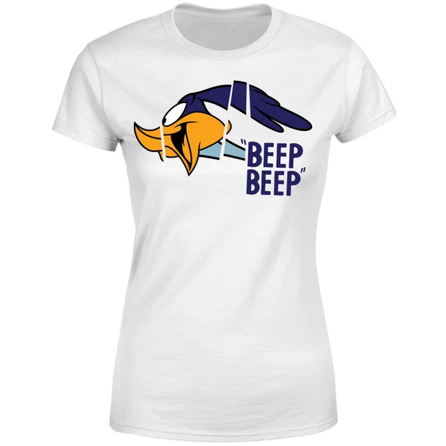 T-Shirt Femme Bip Bip et Coyote Looney Tunes - Blanc