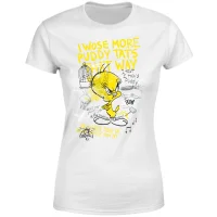 T-Shirt Femme Titi Fâché Looney Tunes - Blanc - undefined undefined