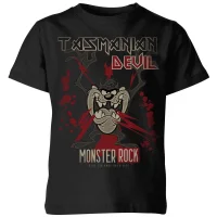 T-Shirt Enfant Taz Diable de Tasmanie Monster Rock Looney Tunes - Noir