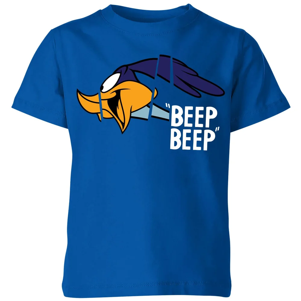 T-Shirt Enfant Bip Bip et Coyote Looney Tunes - Bleu Roi - 3-4 ans Image 1